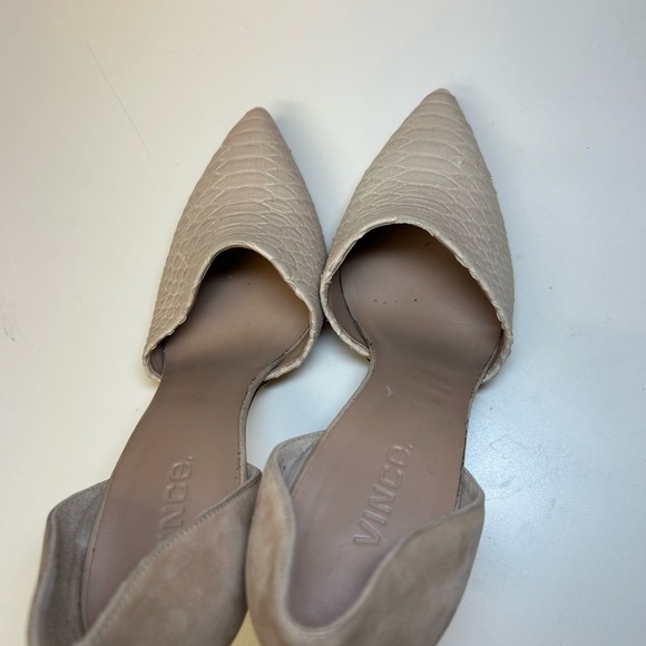 Vince Claire Python Pointed Toe Heels - Picture 4 of 10
